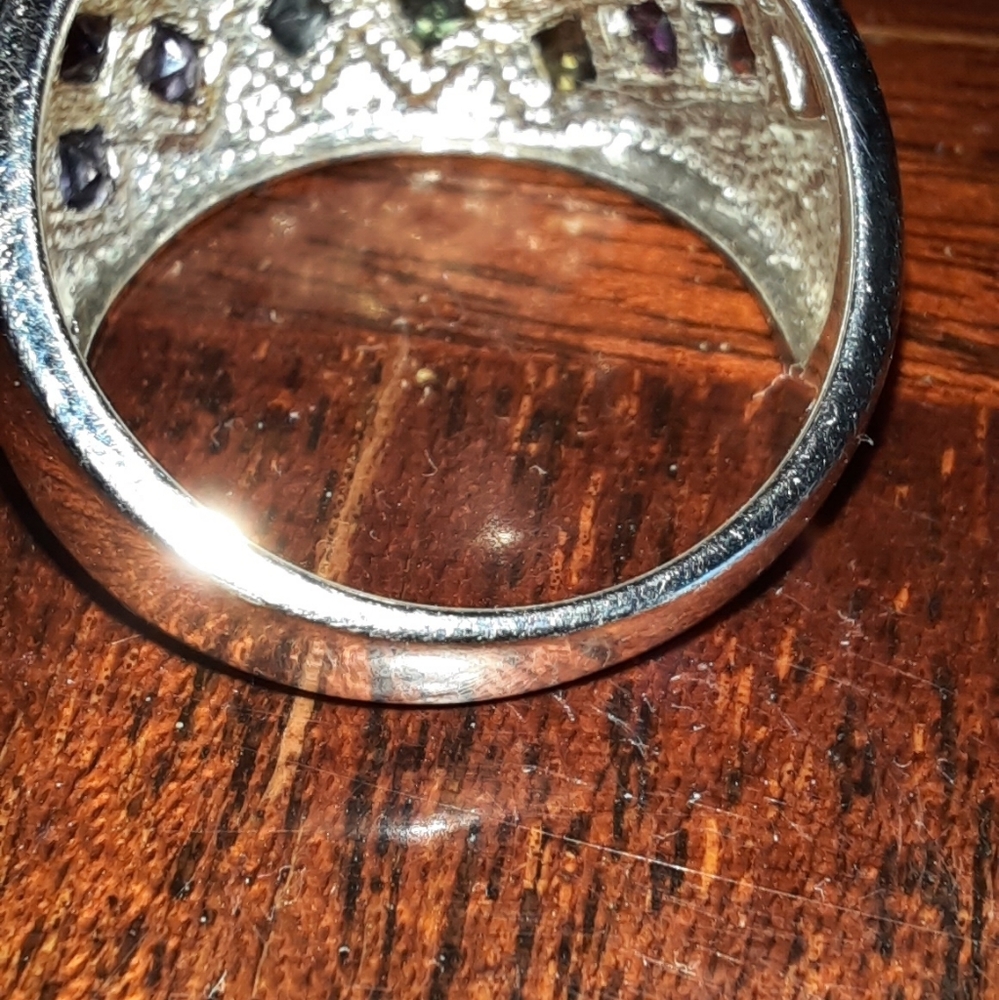 Rainbow Cocktail Statement Ring - image 6